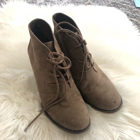 MIA lace up ankle boots size 10 Y2K Bohemian - Picture 3 of 5